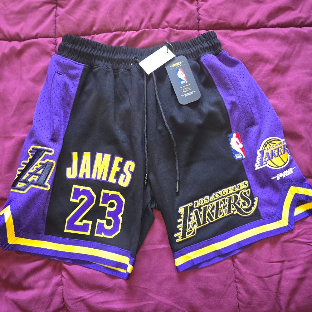 Pro Standard stitched Lakers Lebron James Shorts- Large